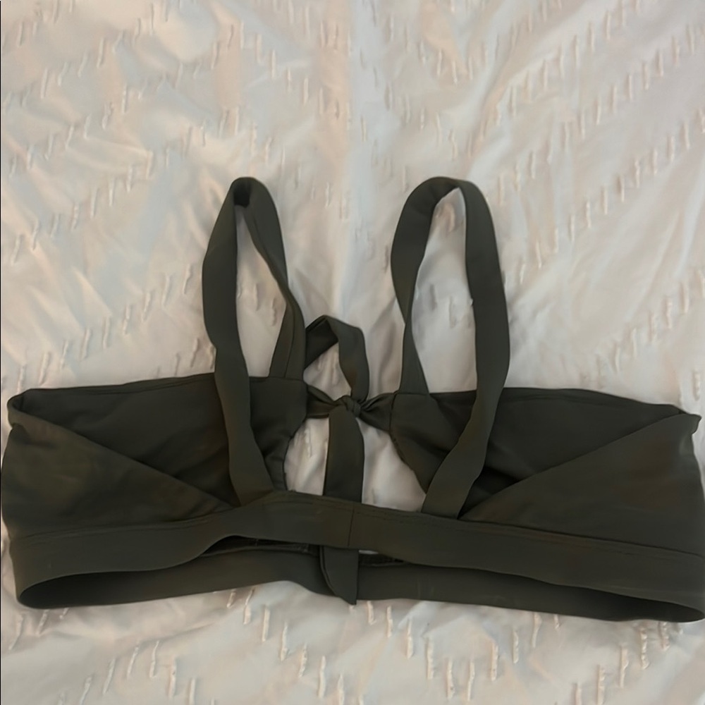Dark Green Bikini Top - Picture 6 of 7